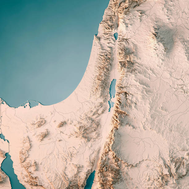 istock Israel Country 3D Render Topographic Map Neutral 839120628