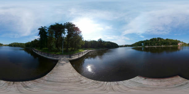 istock 360 VR panorama of the lake 839142588