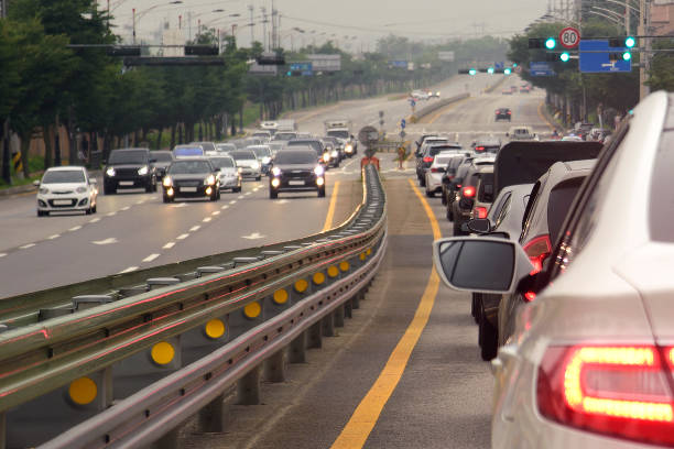 istock Vehicles on roads waiting for signal 839146434