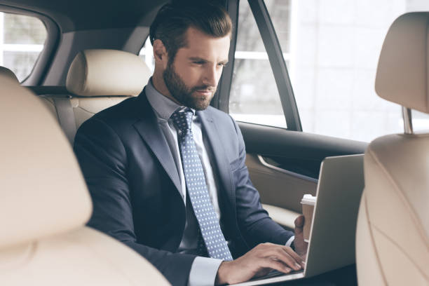 istock Young business man test drive new car 839146772