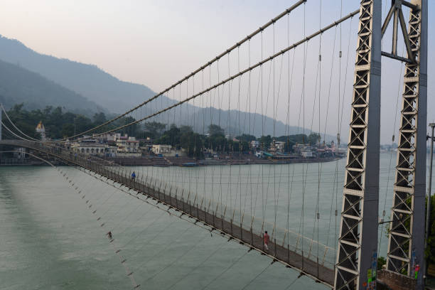 istock Bridge across the Ganges River in Rishikesh, India 839146932