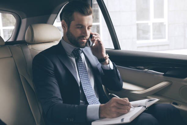 istock Young business man test drive new car 839147044