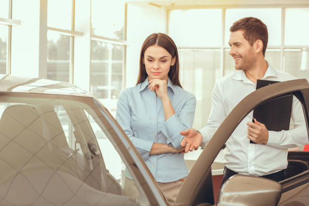 istock Young People in a Car Rental Service Transportation Concept 839150632