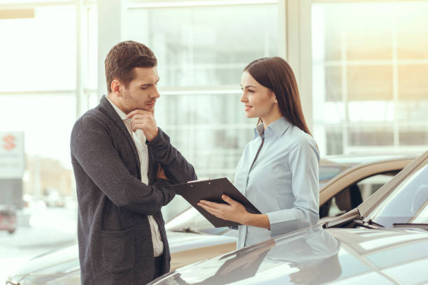 istock Young People in a Car Rental Service Transportation Concept 839150822