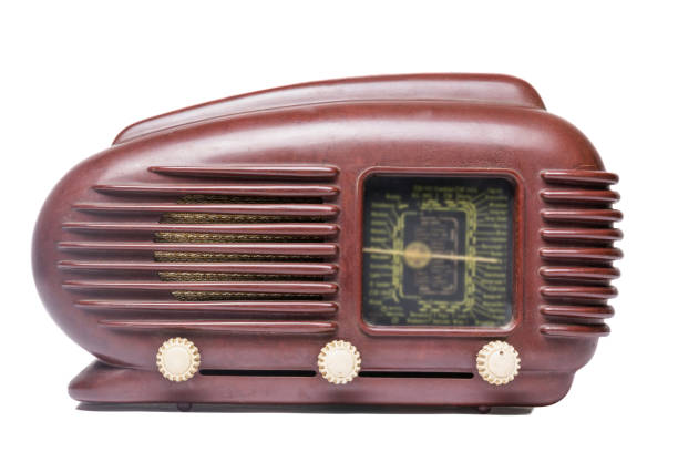 istock Old radio on the white background 839169740