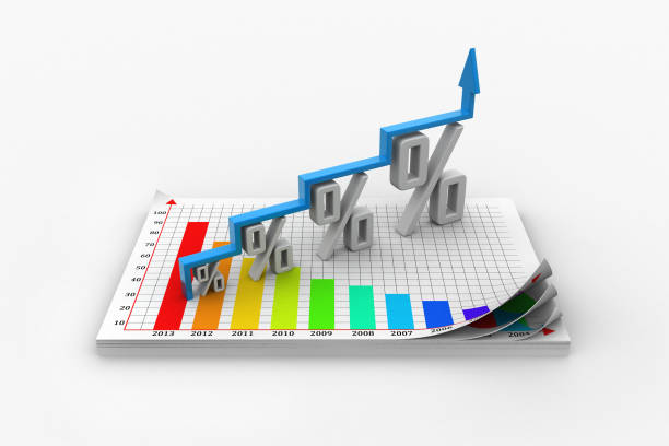 istock Financial growth in percentage 839198908