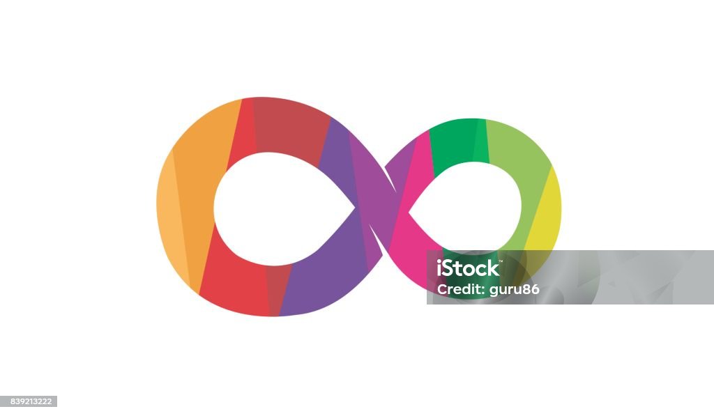 Creative Infinity Sign Creative Colorful Bold Infinity Design Symbol Stock Illustration ...