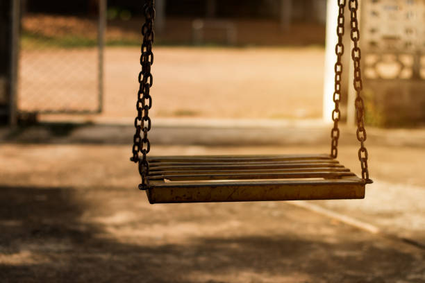 istock old Swings in the playground 839214240