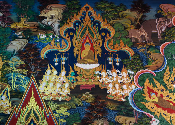 istock Thai mural painting art 839274068