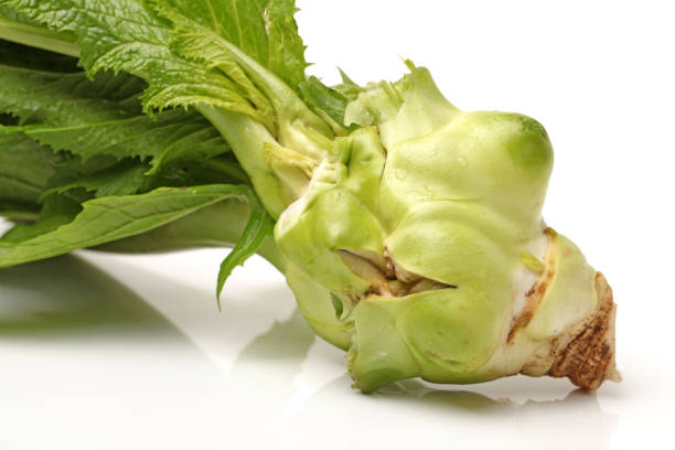 Brussels mustard on white background