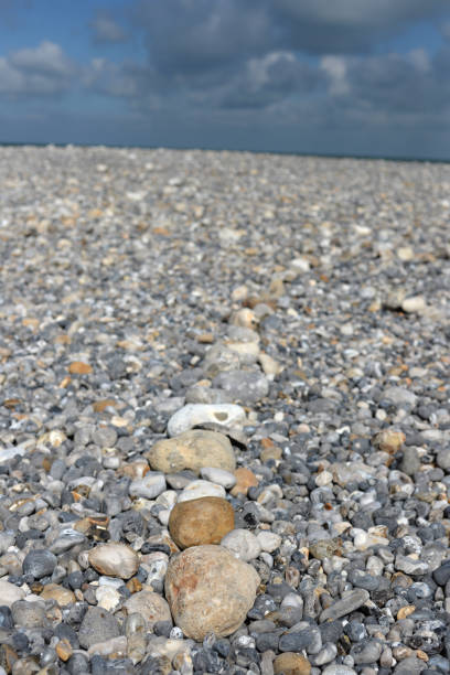 Pebble beach in Cayeux-sur-Mer
