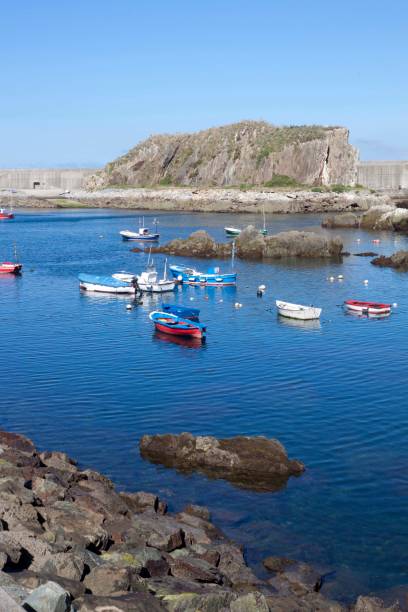 istock boats in a quiet port in summer in Cudillero, Spain 839326708