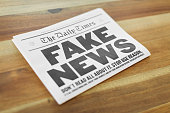 Fake Newspaper on Kitchen Table