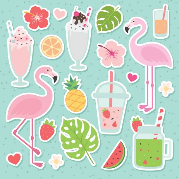 illustrations, cliparts, dessins animés et icônes de jeu tropical vectorielles. - romance travel backgrounds beaches holidays and celebrations