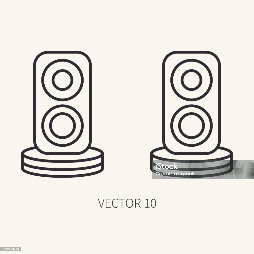 Ilustración de Línea Vector Plano Parte Icono Audio Altavoces Para Ordenador Estilo De Dibujos Animados Juegos Digitales Y Dispositivo De Escritorio De Pc De Oficina De Negocios Gadget De La Innovación Sonido Ilustración de Línea Vector Plano Parte Icono Audio Altavoces Para Ordenador Estilo De Dibujos Animados Juegos Digitales Y Dispositivo De Escritorio De Pc De Oficina De Negocios Gadget De La Innovación Sonido