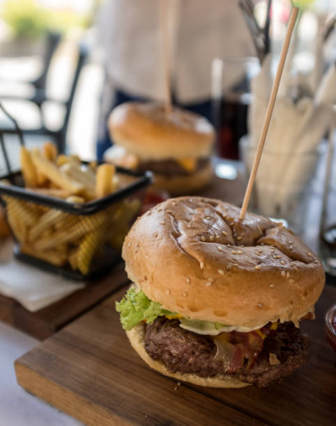istock Burgers on the Board 839379618