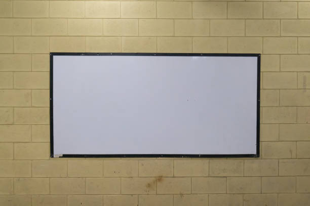 istock Old white board Stick on the old flap 839395652