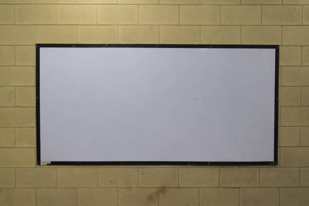 istock Old white board Stick on the old flap 839395900