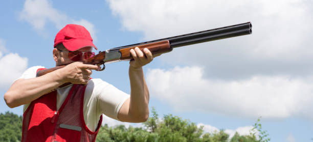 istock Man shooting skeet with a shotgun 839410964