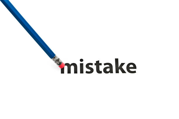 istock A pencil with eraser is correcting mistake. Eraser and mistake concept. To erase mistake. 839412300