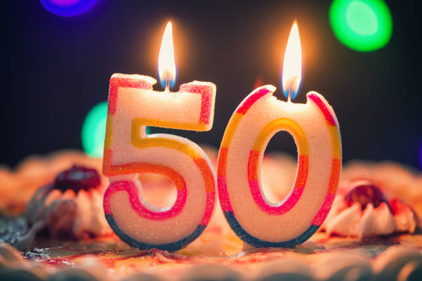 istock Birthday Cake With Candles 839417086