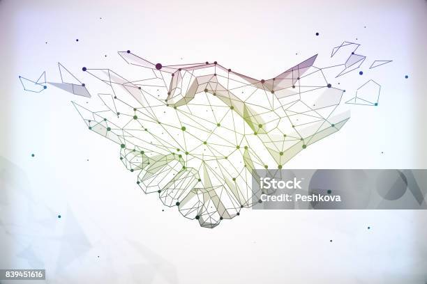 Teamwork Concept Stock Photo - Download Image Now - Partnership - Teamwork, Abstract, Handshake