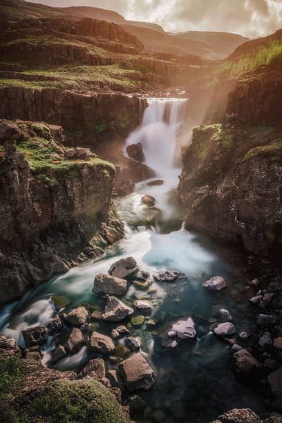istock Sveinstekksfoss waterfall in Iceland 839461310