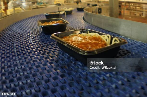 Factory Food Manufacturing Stock Photo - Download Image Now - Convenience Food, TV Dinner, Food