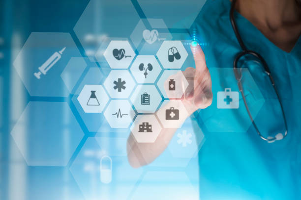 istock young woman nurse or doctor is using innovative technologies in order to manage her work in the hospital 839502148