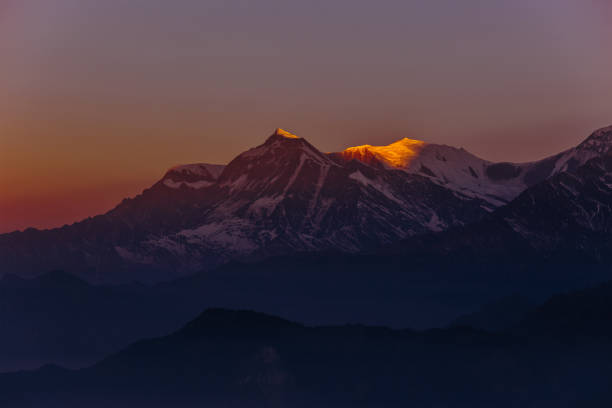 istock Brilliant dark red mountain sunset 839519768