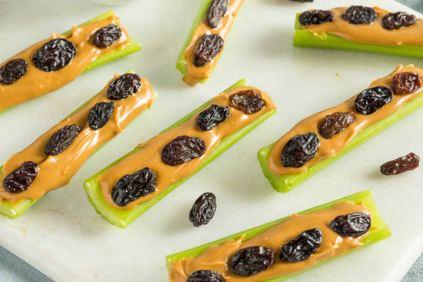 istock Homemade Ants on a Log Snack 839521010