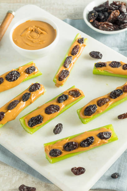 istock Homemade Ants on a Log Snack 839544594