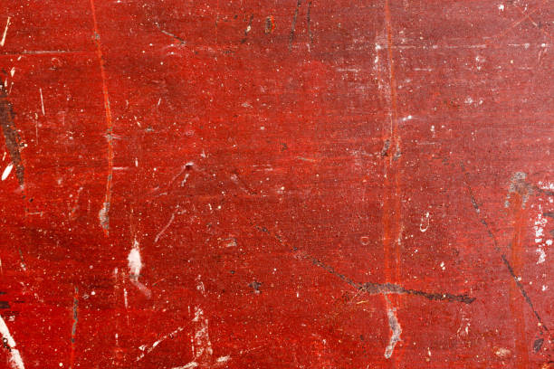 istock Old painted wood with chipped red paint. Grunge style background 839572992