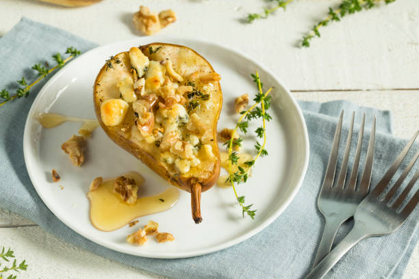 istock Homemade Baked Pears with Blue Cheese 839578406