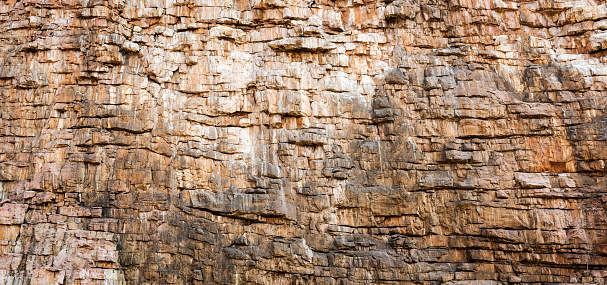 Rock face texture of large rocky cliffs
