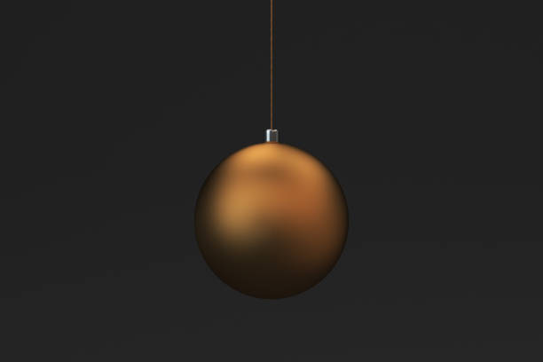 istock Gold christmas balls on black background 839756584