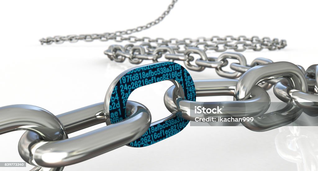 Block chain concept Block chain concept. 3D illustration Blockchain Stock Photo