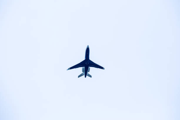 istock Airplane side View and isolated Moving Up 839790268