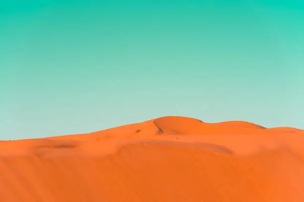 Desert dunes in bright pop art style