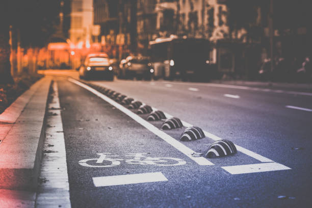istock Bicycle road sign on the street 839803104