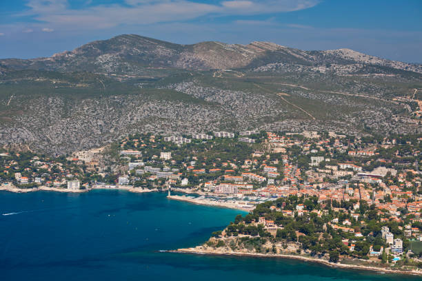 istock Top view of the Cassis coastline 839806794
