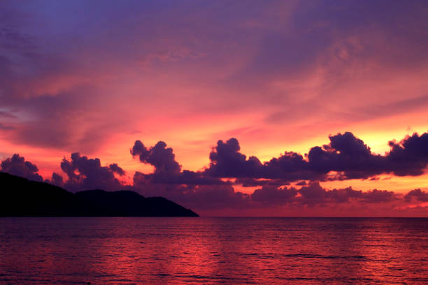 istock Dramatic seascape at sunset in Penang, Malaysia 839806902