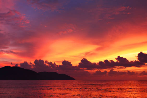 istock Dramatic seascape at sunset in Penang, Malaysia 839806956