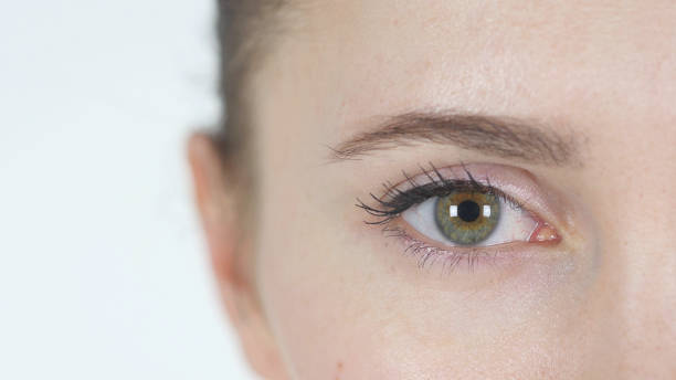 istock Blinking One Eye of Young Girl 839818788