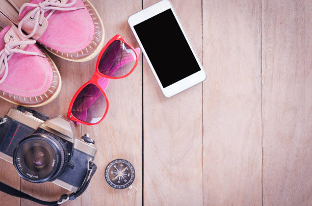 istock Accessories for travel concept. 839818872
