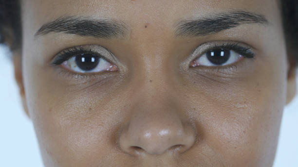 istock Blinking Eye Black Woman, Close Up 839819714