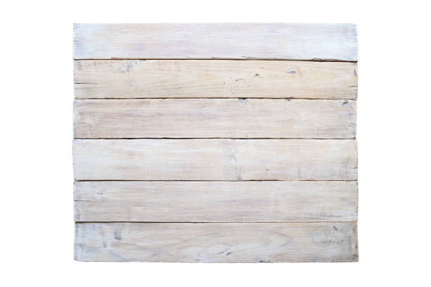 istock Grunge wood board isolated on white background. 839822410
