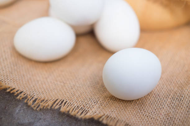 istock White eggs (Salted eggs) for cooking or sale. 839825192
