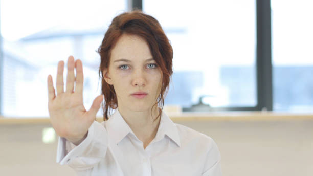 istock Stop Gesture by Woman in Office 839825660