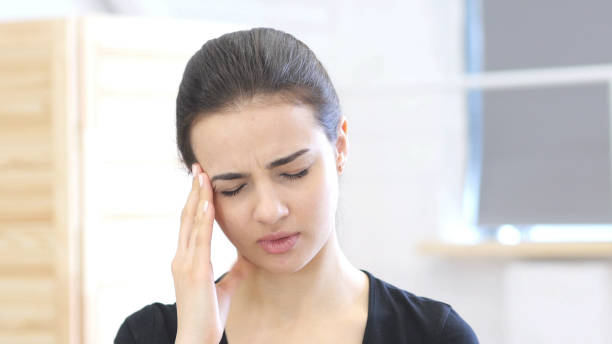 istock Headache,  Upset Woman Portrait 839826644